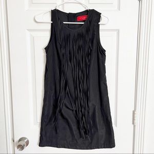 Akira Chicago Red Label | Black Fringed Dress